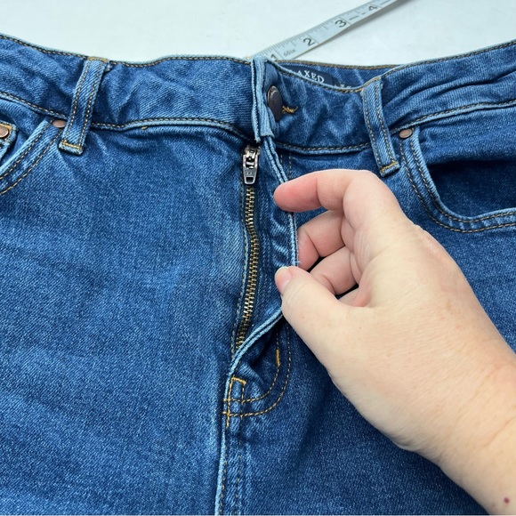 Boden Denim Relaxed Wide Leg Womens Size 8 Regular Waist 28 Blue Jean High Rise - Picture 7 of 13